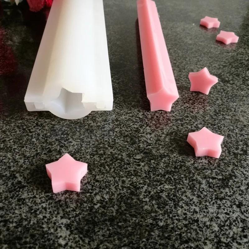 Round Tube Column Silicone Soap Candle Mold Embed Soap Making Supplies Silicone Mold for Soap