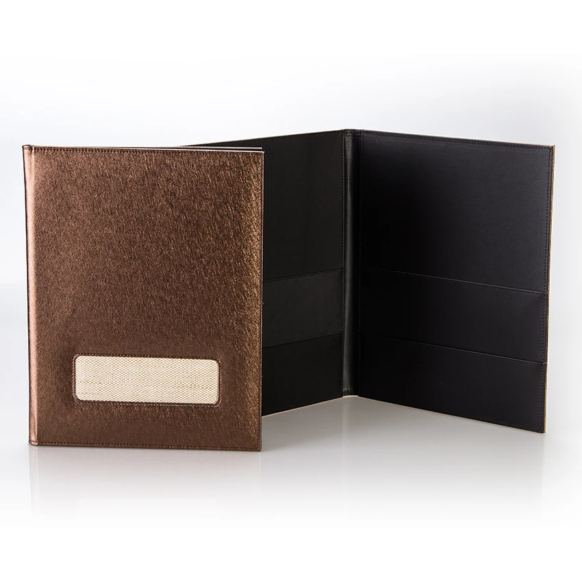 High Quality Genuine Leather/PU Leather Restaurant Menu& Table Menu Folder& Menu Folder