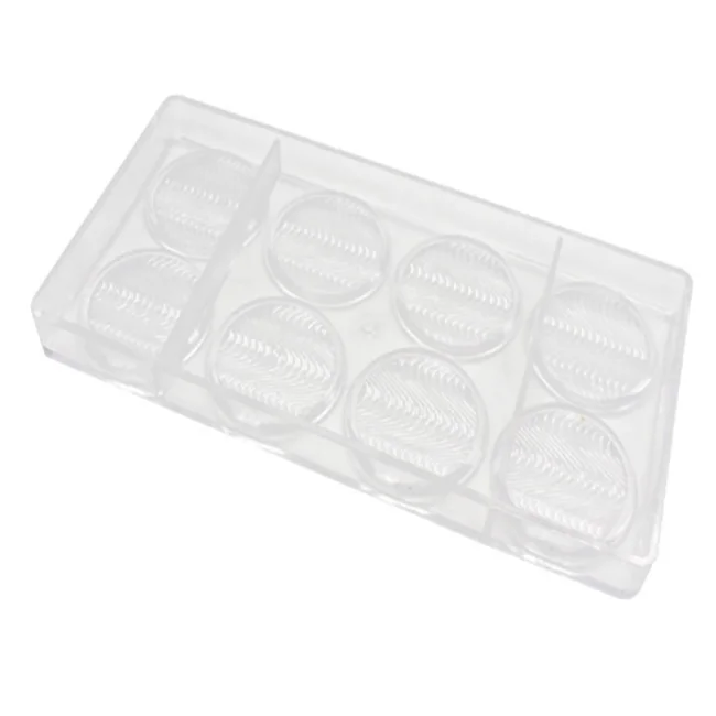 
Custom Plastic Chocolate Mould Reusable Round Medal Plastic Chocolate Mould 