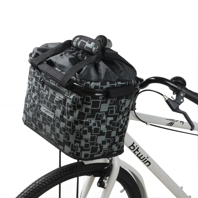 25L multifunctional portable colorful  bicycle basket handlebar bag