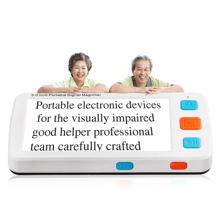 portable video  magnifier for reading newspaper
