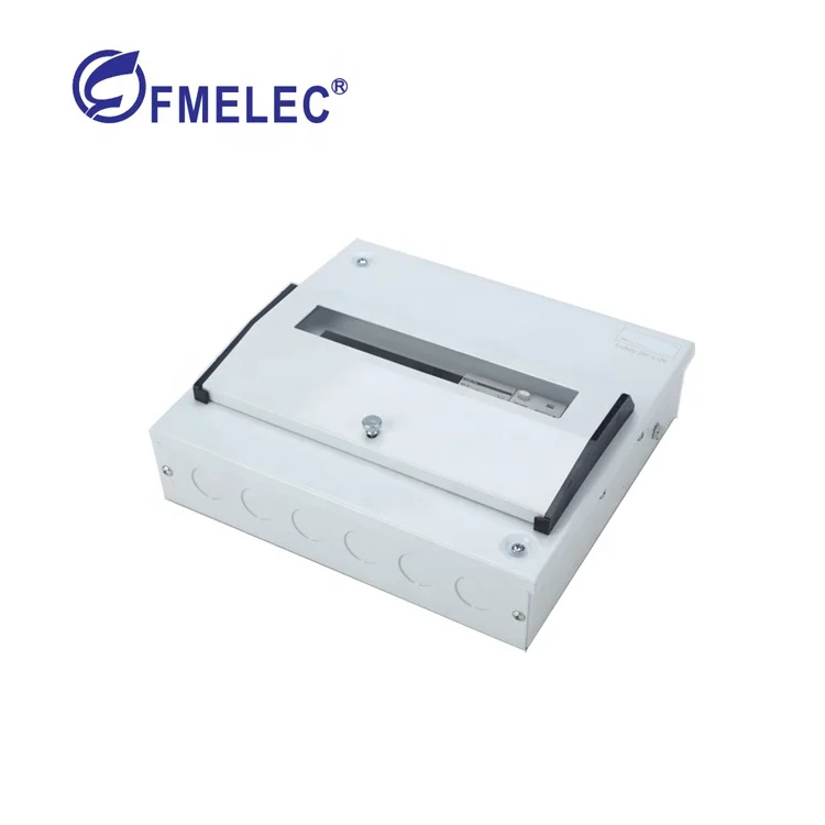 SPN metal 1 phase din rail distribution box  4 6 8 10 12ways 100A MCCB way cabinet