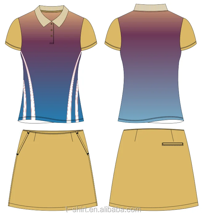 Женская рубашка-поло с коротким рукавом, рубашка для гольфа и шорты