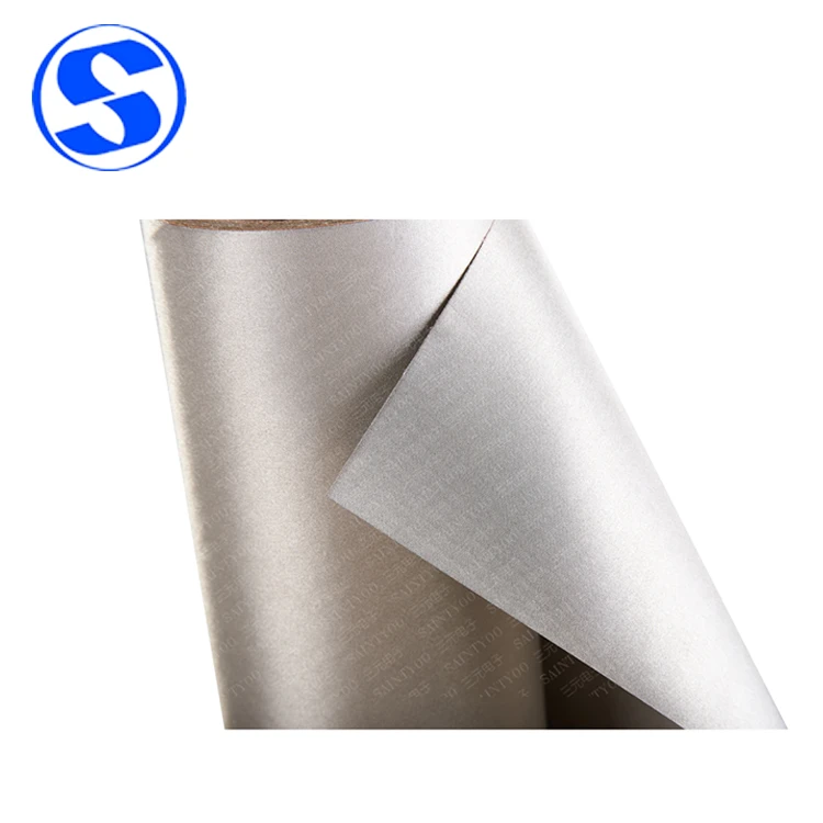 
Plain Weave Appearance Grey Knitted Cu+Ni Electrode rfid Conductive Fabric 