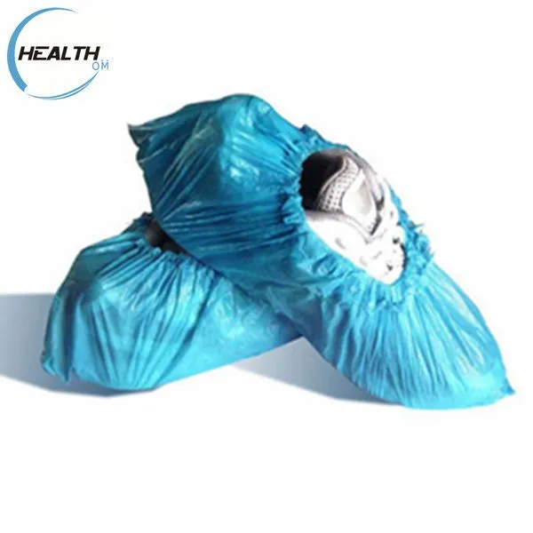 
blue shoe covers pe film shoe cover Medical disposable cpe shoe cover, cpe overshoes <span style=