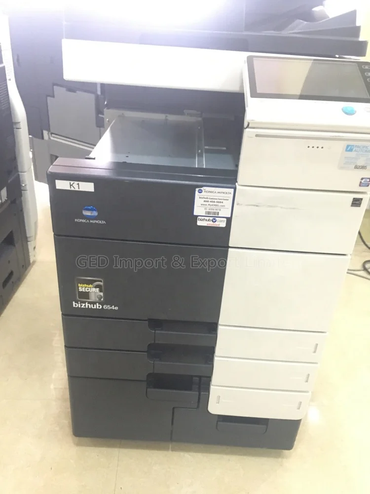 Guangzhou Digital Black And White Copiers Refurbished Color Machine For Konica Minolta Bizhub C654  Photocopy Machine