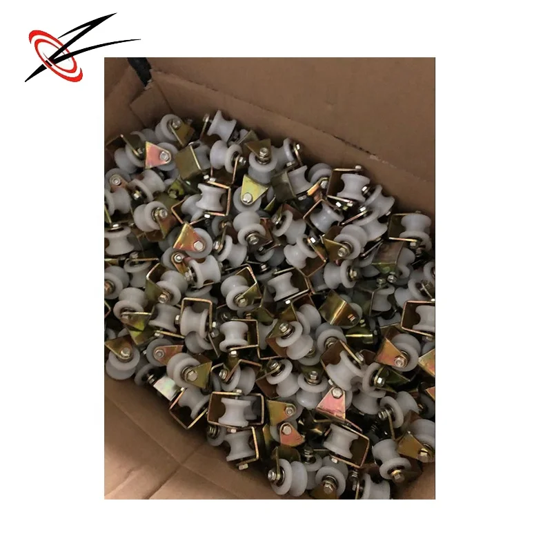plastic lifting nylon pulley wheel  with stand bracket sliding guide sheave