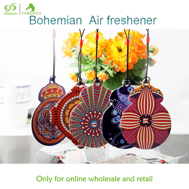 Clothing style Bohemia style suspended car flavors, durable fragrance vacuum packaging, advertising promotional gifts