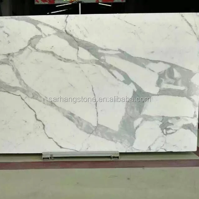 Italy High Grade Polished Statuario Marble Floor Tiles
