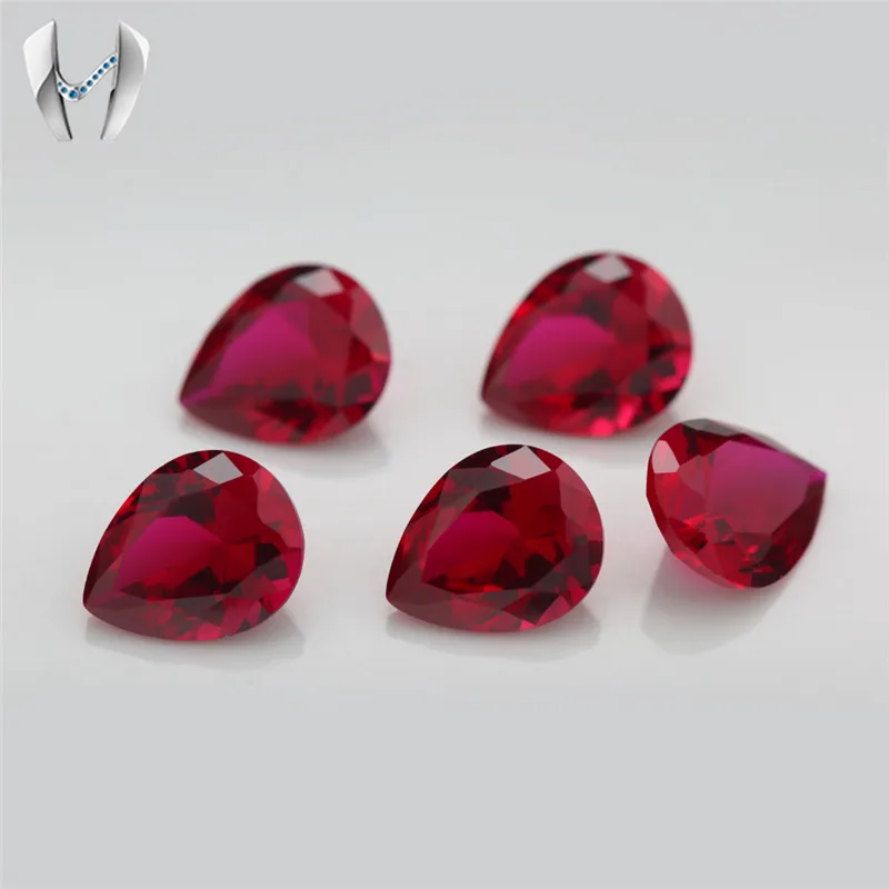 8 # 4*6mm natural uncut ruby stone low price,original ruby stone