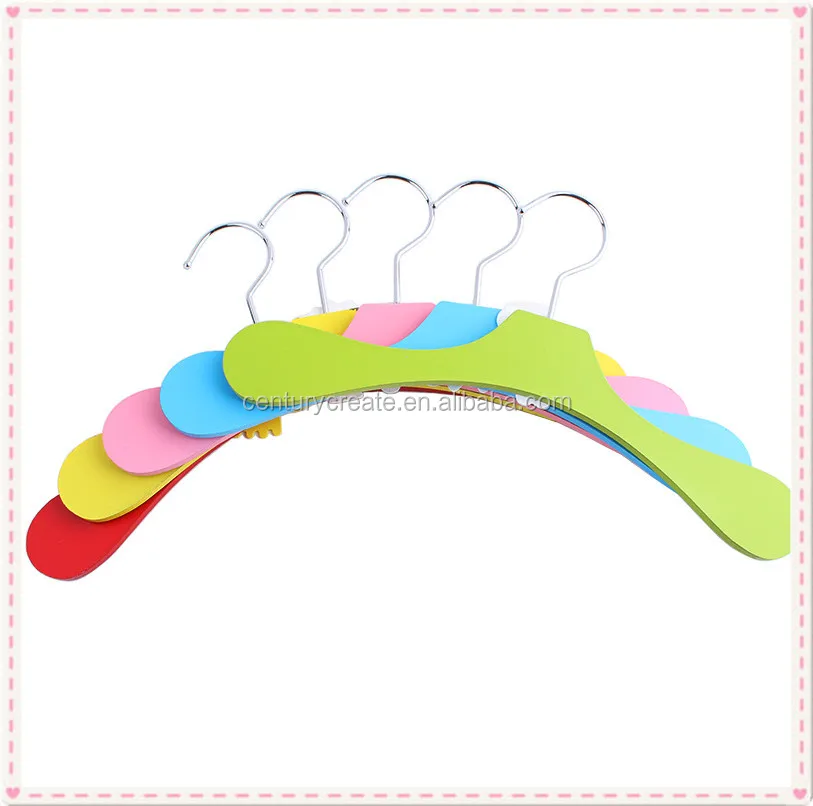 New Design Cartoon cute Wooden hanger for Children Clothes