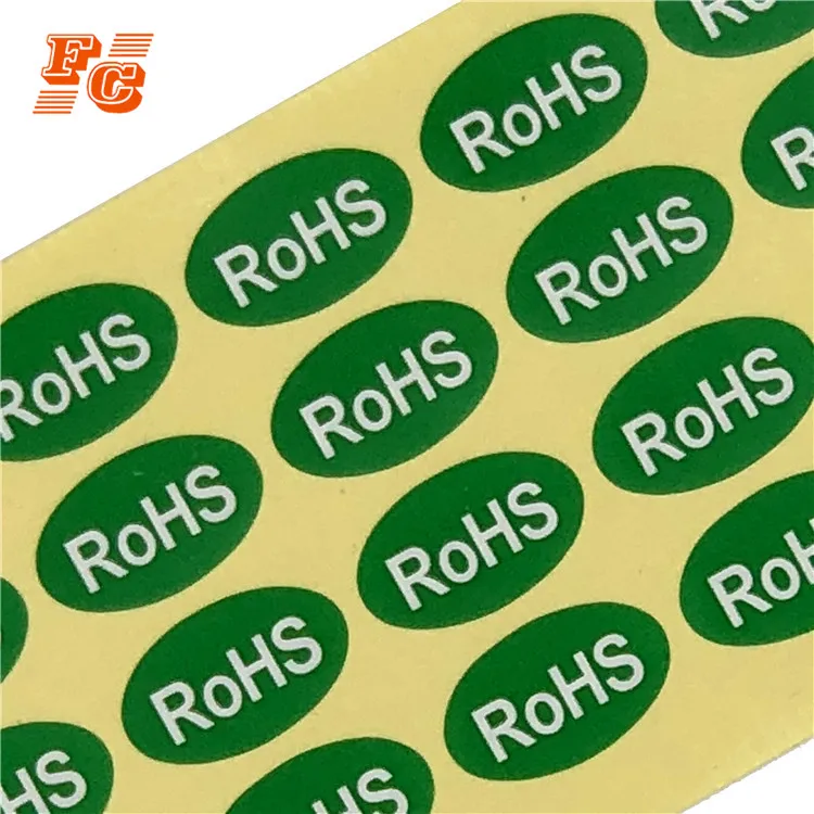 Hot sell custom clear product RoHS small label sticker