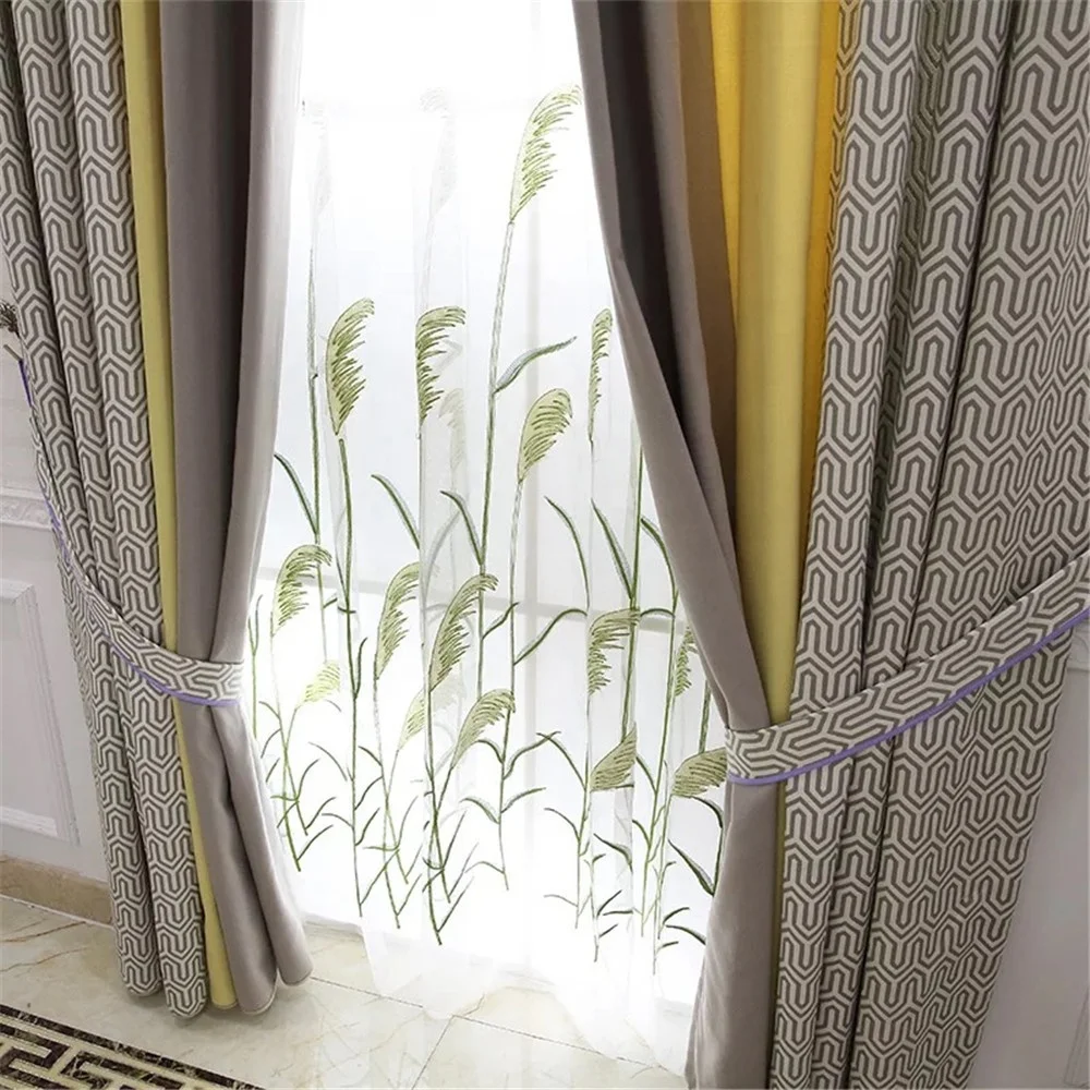 manufactory decorative print curtains in europe style curtains