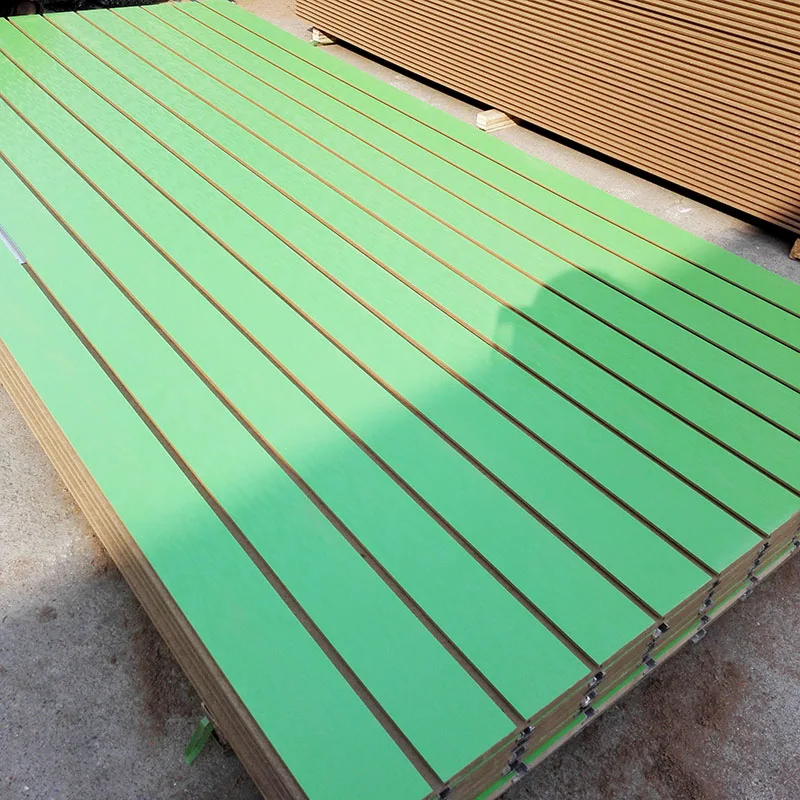 High quality and low price, melamine slatwall MDF panels from Linyi Shandong China