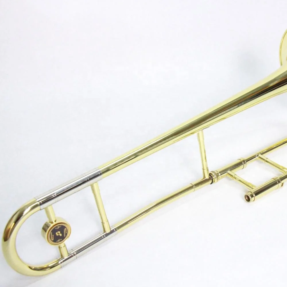 
Made in China brass wind instrument B flat brass material Gold Lacquered Alto Trombone 