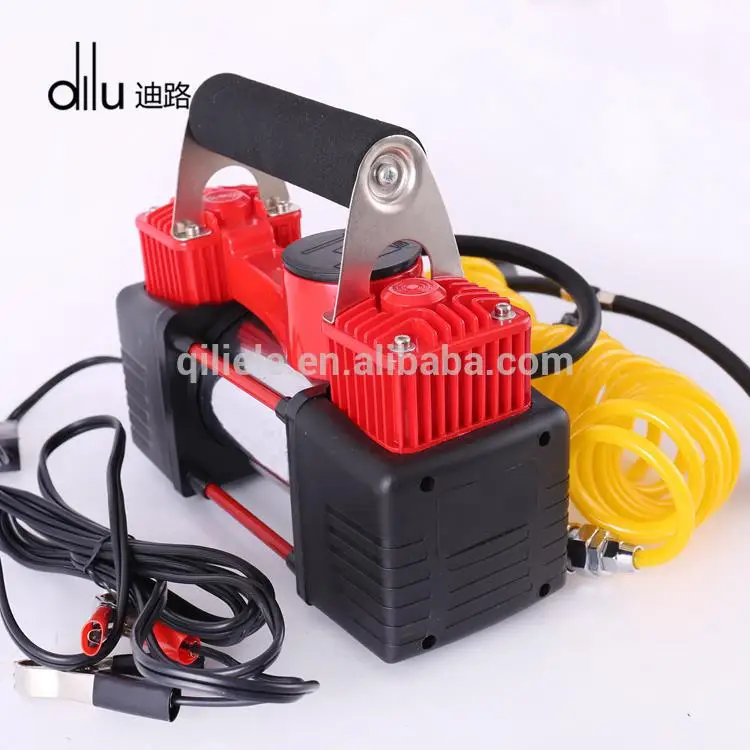 High pressure reviews auto xs portable 12 volt car tire inflator 60L/85L/M  double 30mm air compressor