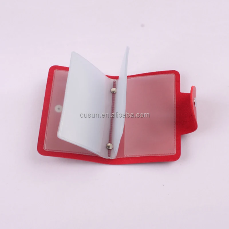 BSCI Fashion PU leather business card case