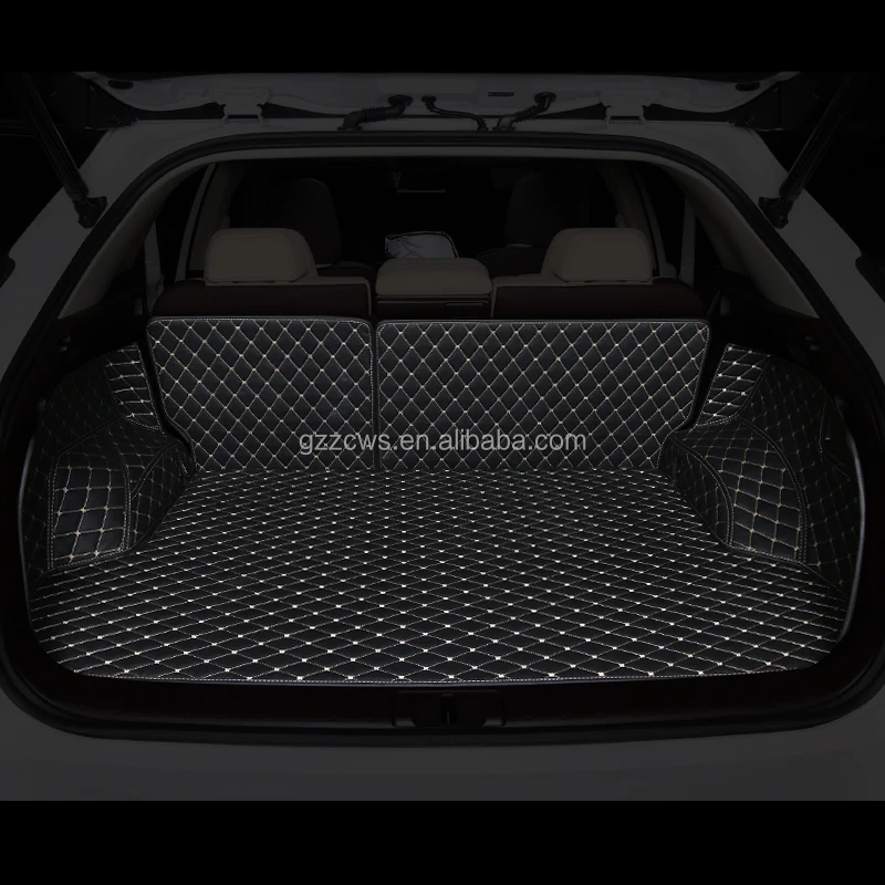 3D leather durable car trunk mat newest Version PU Leather Trunk Floor Mat For LEXUS RX 2016 Interior Trunk Floor Pad Carpet Mat