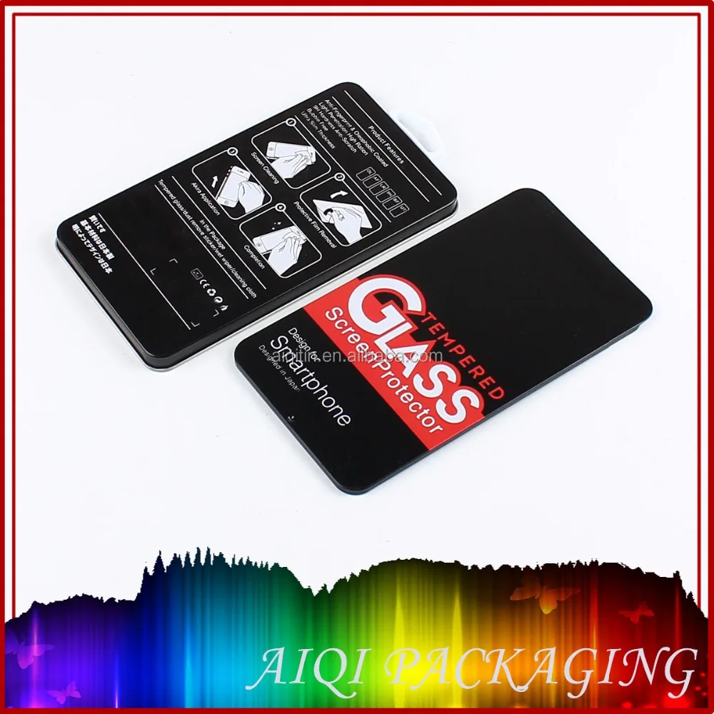 
Custom Design Hot Selling Tempered Glass Screen Protector Tin Box 