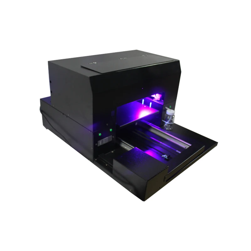New automatic multicolor A3 size flatbed UV printer