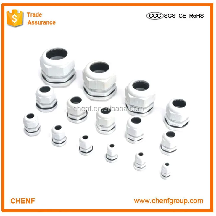 PVC material Cable Gland Connector PG 9 pg Electrical IP68 waterproof nylon cable gland size for junction box