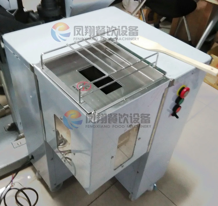 Automatic Electric Chicken Meat Strips Slicer Slicing Cutting Machine