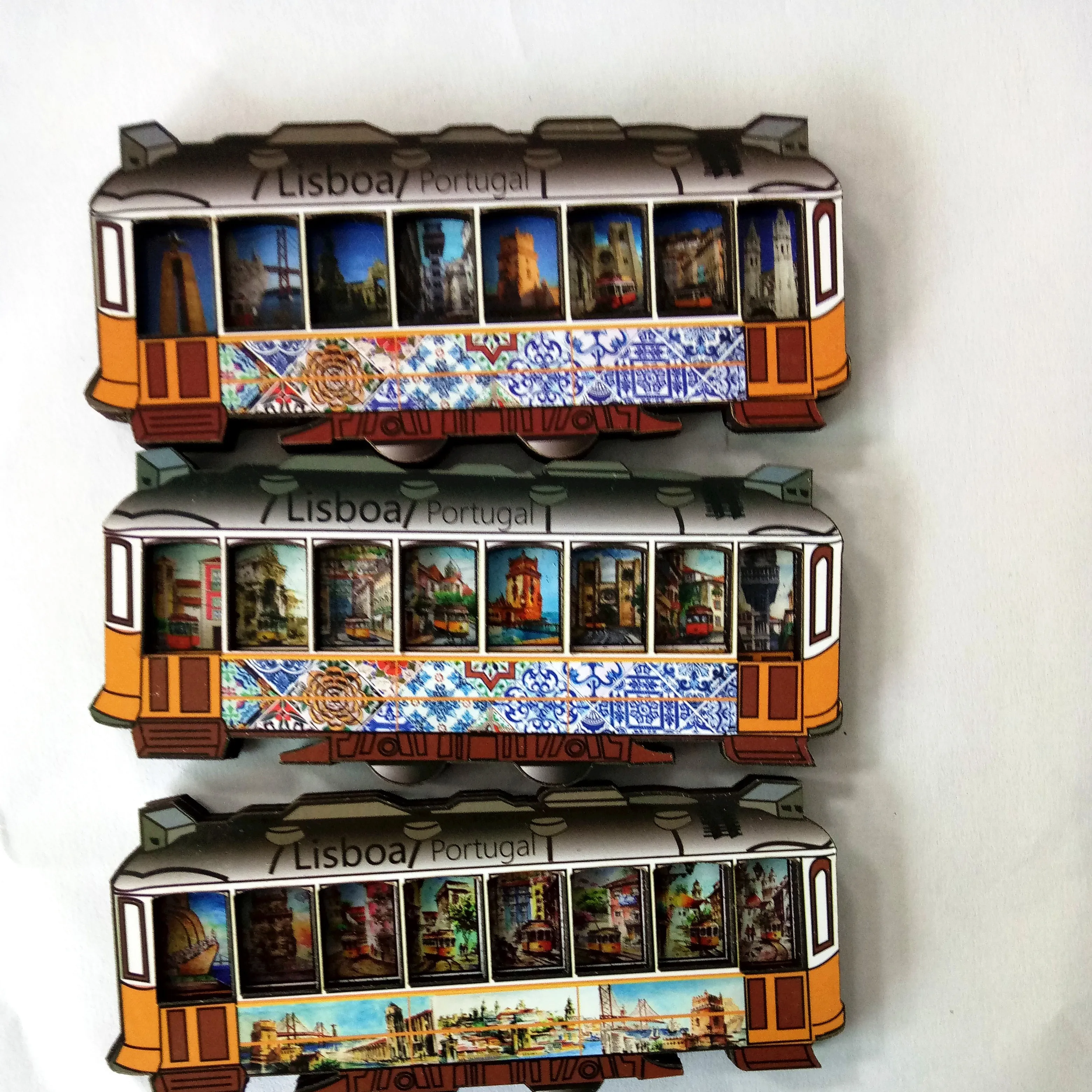 Factory Supplier Promotional Customized Souvenir 3D Printing Wooden Fridge Magnet