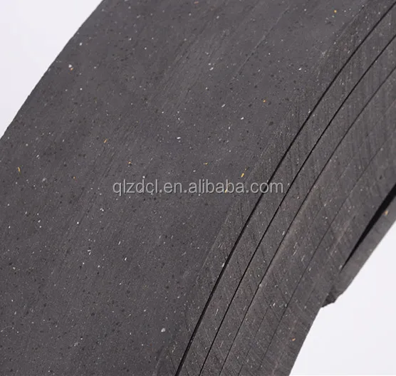Non Asbestos flexible moulded rubber brake roll Lining