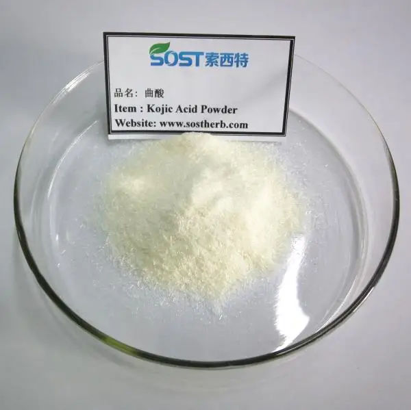 
SOST Supply Private Label Pure 99% Best Price of Kojic Acid for Skin Whitening 