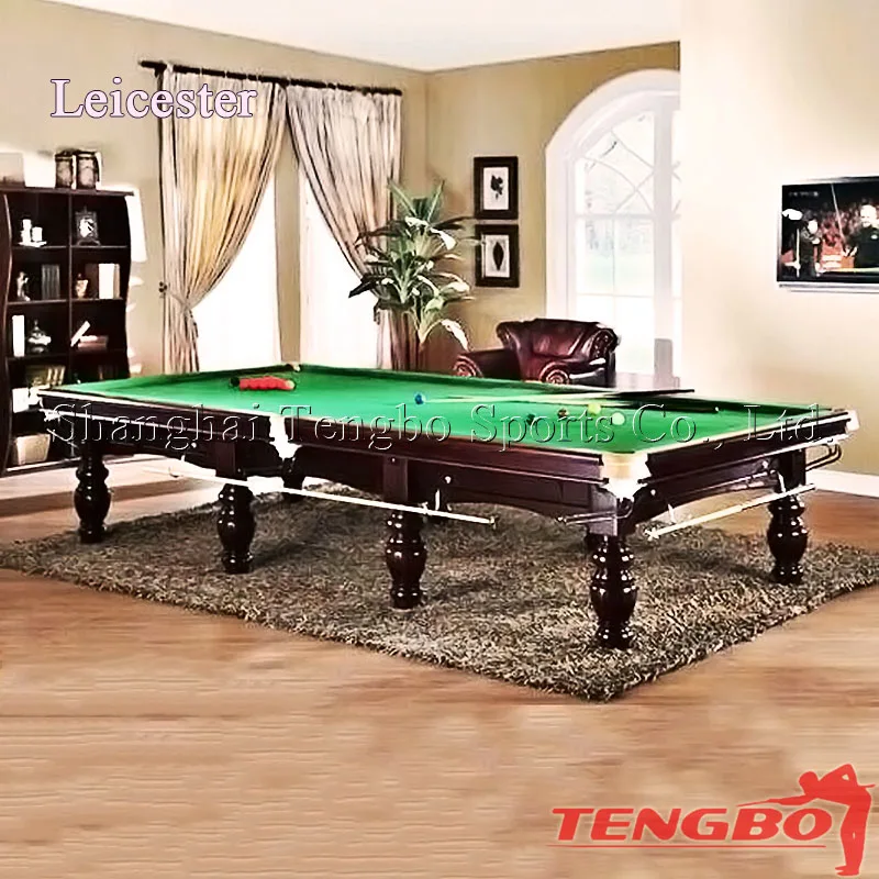 Factory hot sale English billiard 12ft snooker table for sale