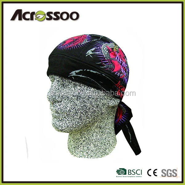 New Pirate Skull and Crossbones Fitted Doo Du Rag pirate hat