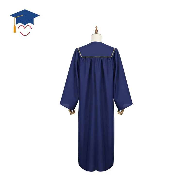 Hotsell Customized Bachelor Graduation Gown with Gold collar