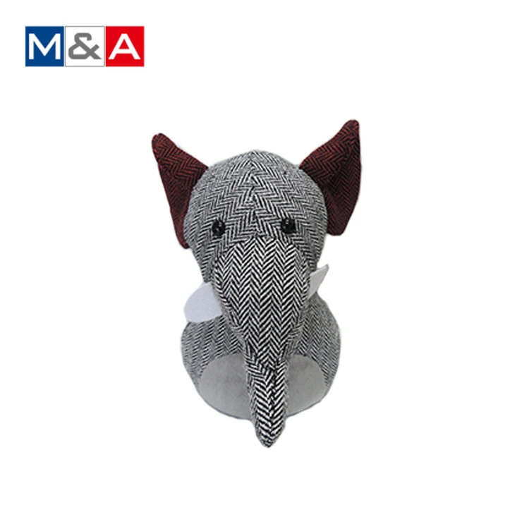 Children safety stuffed animal elephant shape funky door stops