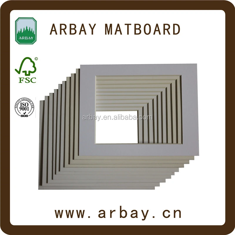 
wholesale white matboard with acid free cardboard for photo frame decoration 