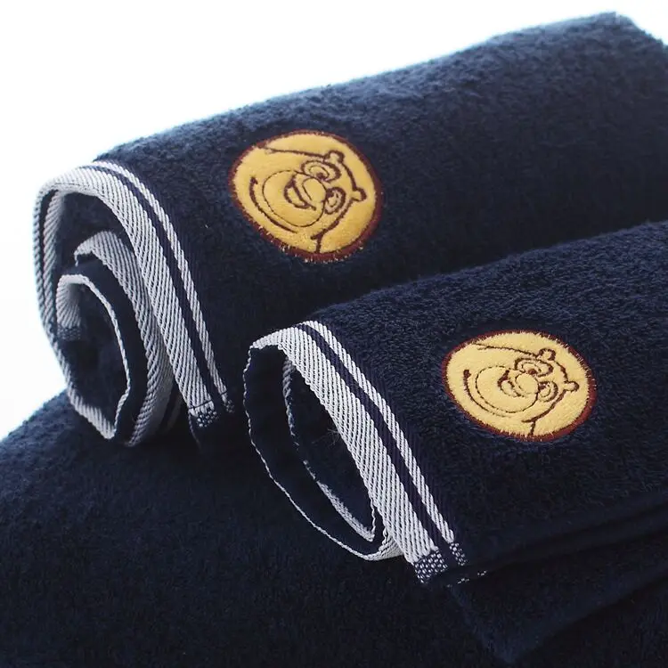 Cotton Faisalabad Pakistan Cartoon Embroidery Towel