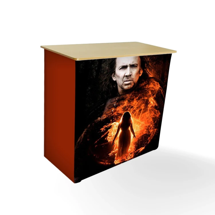 Hot sale new design aluminum pop up counter trade show pop up bar counter