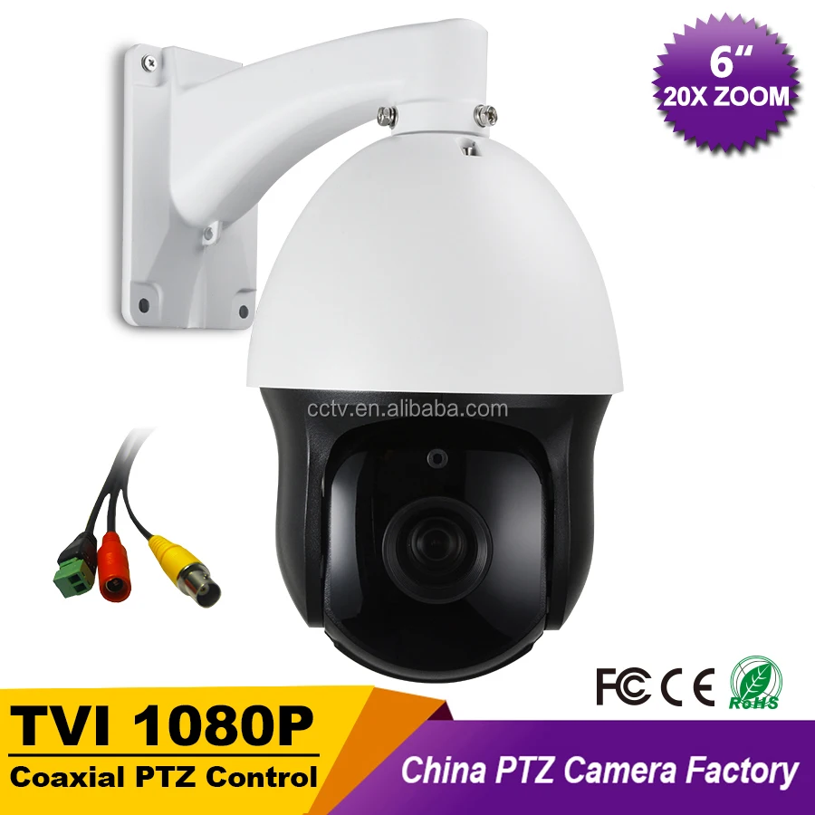 
CCTV IP66 Outdoor Security FULL HD Analog TVI 1080P High Speed Dome PTZ Camera Surveillance 2.0MP 20X ZOOM Auto Focus IR-CUT 