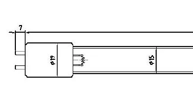 T5 Tube Light 890mm 254NM & 185NM 40W Ultraviolet Tube Lights  For Air Conditioner Air Purifier