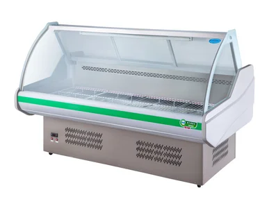 216L 290L 366L Портативный Горячей Гастронома Рыба И Мясо Служить Счетчик Дисплей Холодильник-Витрина