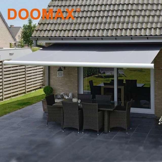 Full Cassette Sun Shade Awning with Dooya Tubular Motor