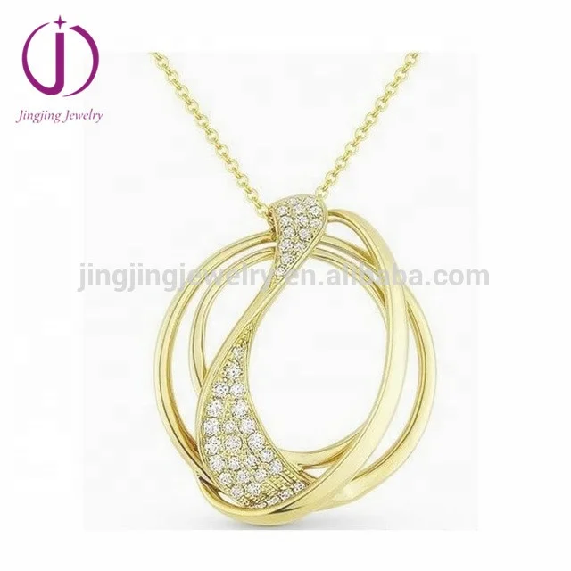 Jingjing factory 925 sterling silver jewelry black plated micro pave cz oval pendant