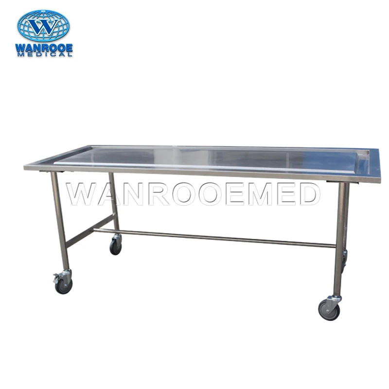 GA201 Low Price Stainless Steel Frame Funeral Autopsy Embalming Table