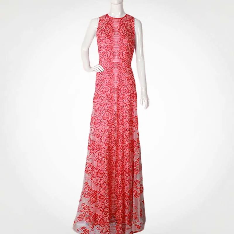 China Designer Bridal Gown Online Red Lace Mermaid Sexy Wedding Dress 2017