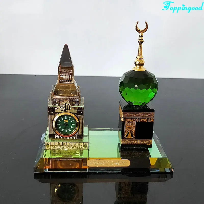 Makkah Crystal Royal Clock Tower Model For Muslim Souvenir