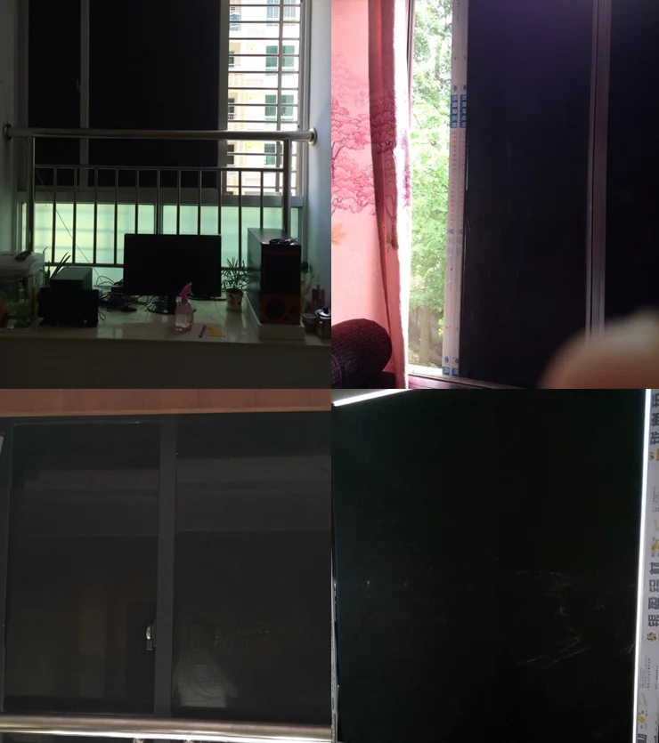 VLT0% 2mil Black out Solar Tint Glass Film Home Office Decorative Privacy Window Film