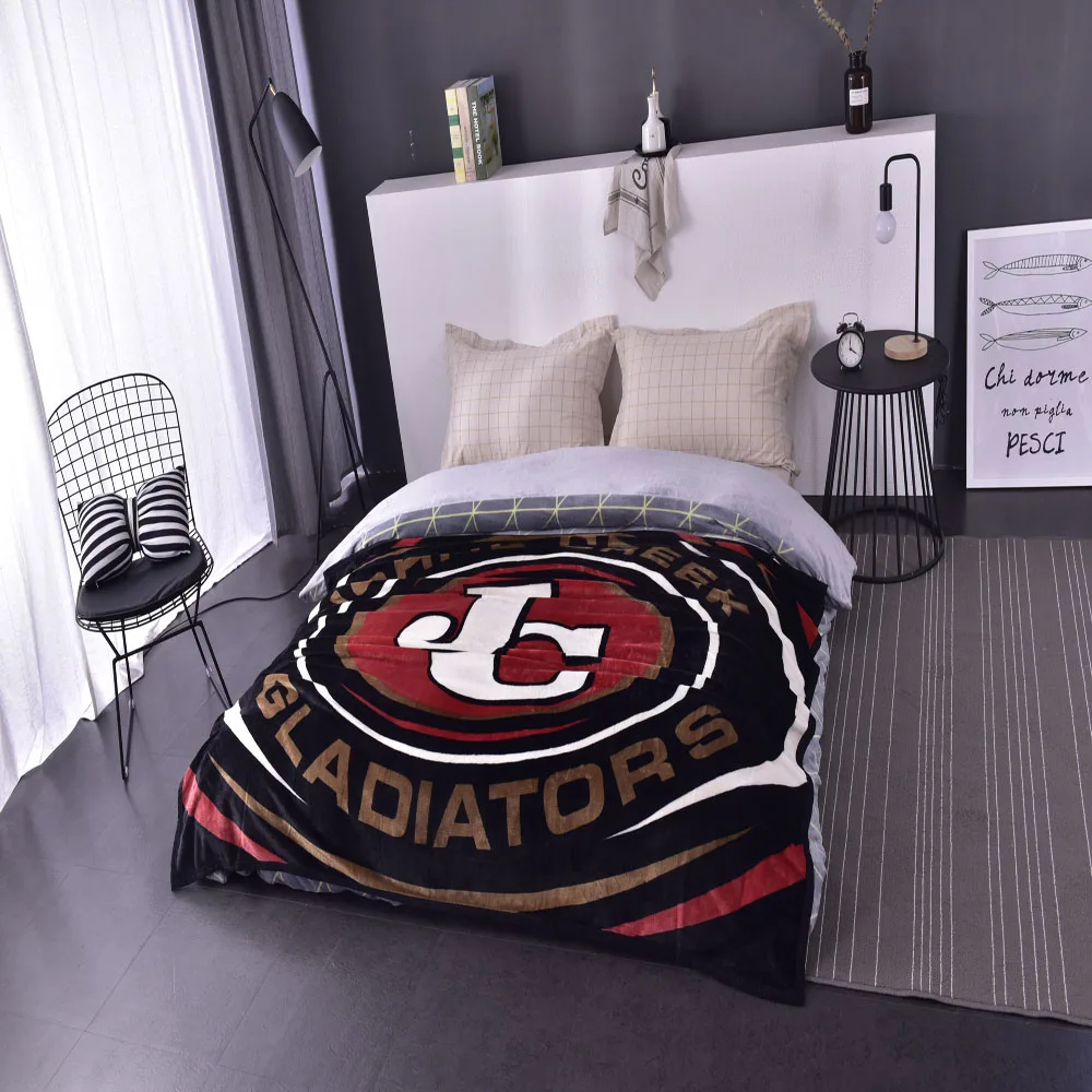 Manta Manta polar logo Custom digital Printing 100% Polyester Fleece Blanket