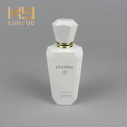 Custom 50ml Empty Perfume Scent Packing Bottle Black Luxury Glass Perfume Bottles with Screw Cap