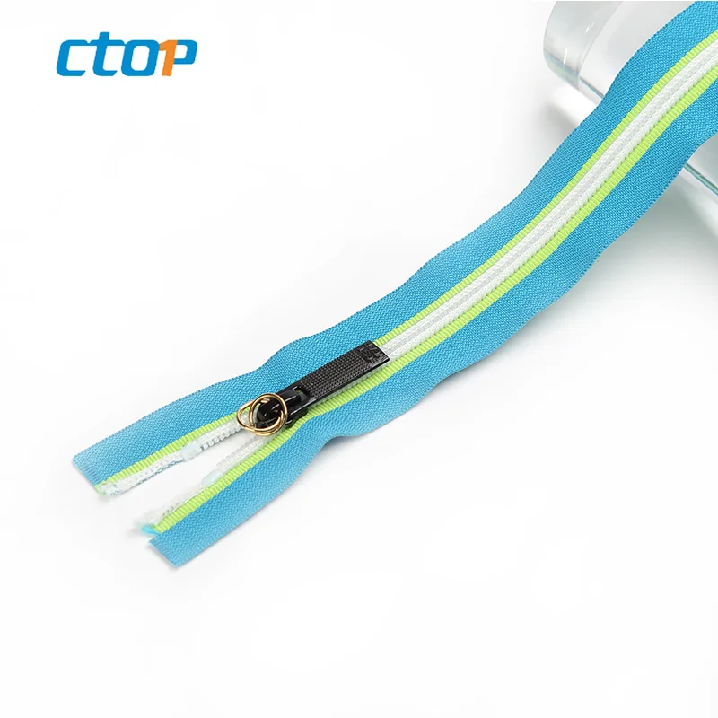 wholesale high quality low price fancy popular coil waterproof zipper for handbags custom zipper nylon zipper