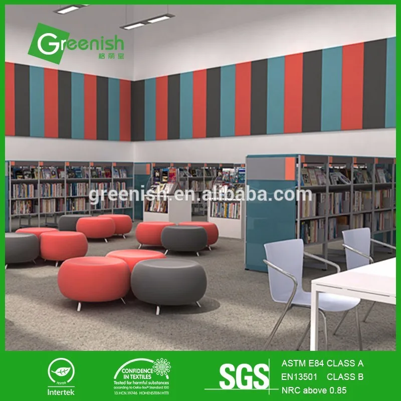 Energy Saving thermal insulation polyester fiber acoustical wall panels