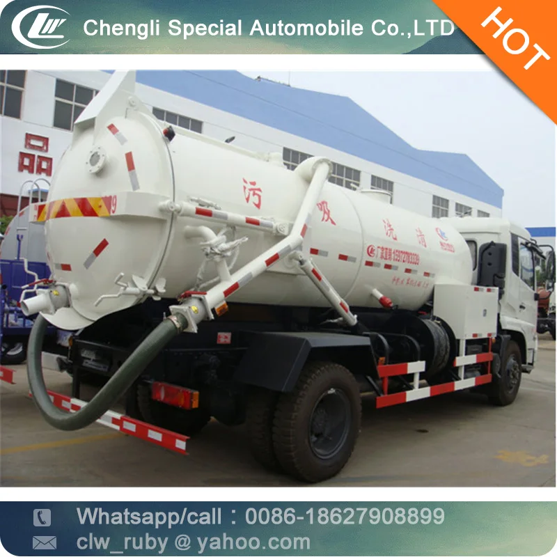 CLW Dongfeng 12000 Litres Suction -type Sewer Scavenger Truck